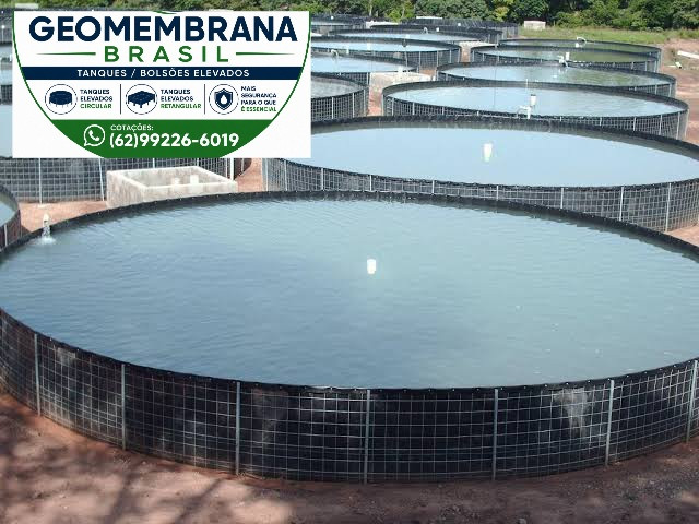 Bolsão Tanque de Geomembrana 800 Micras