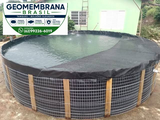 Bolsão Tanque de Geomembrana 800 micras