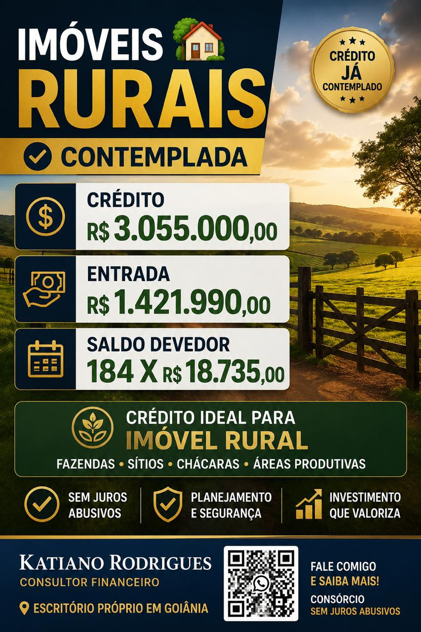 carta de credito para compra de imovel rural