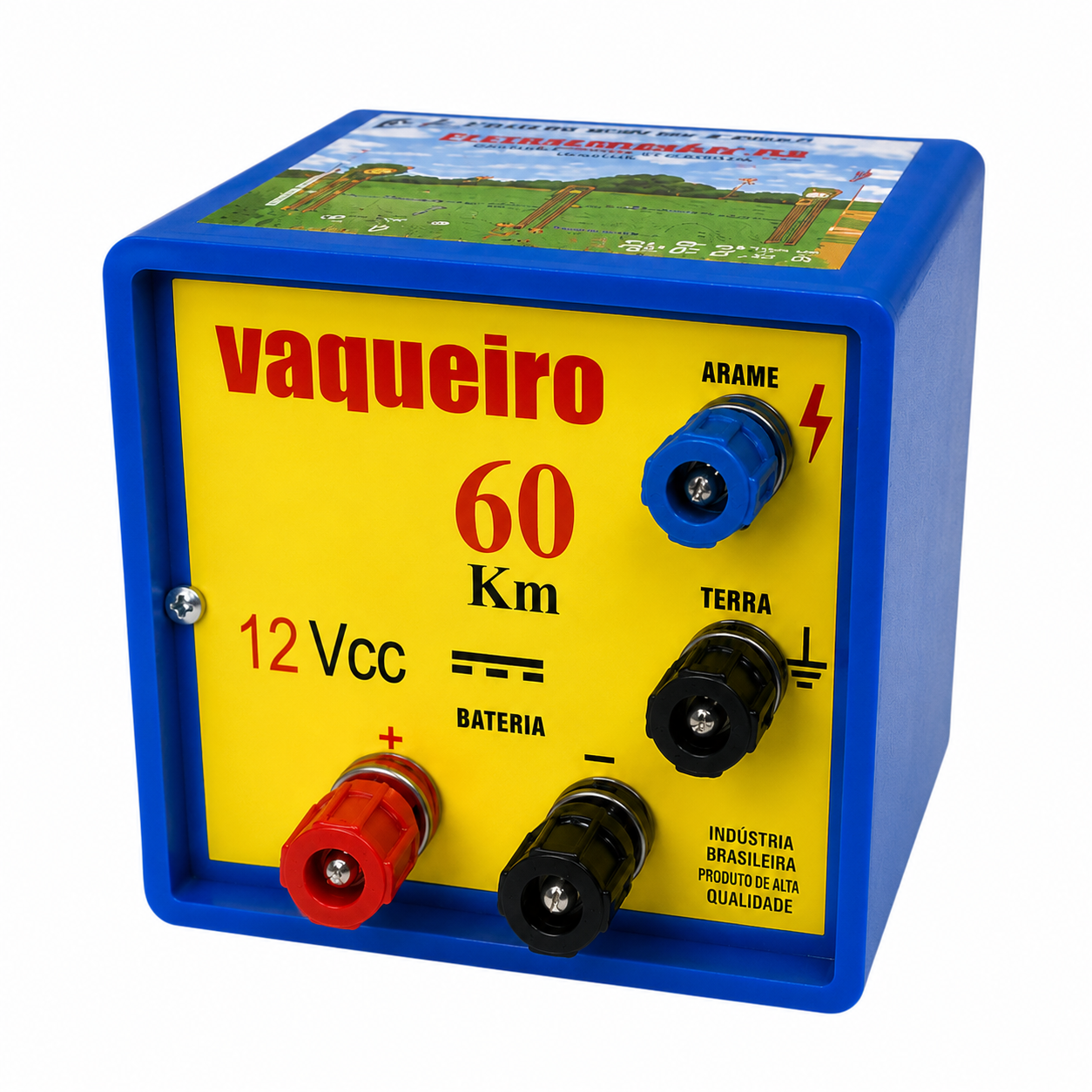 Eletrificador Rural 60 km – 3 Joules Trivolt (127V, 220V e 12V)