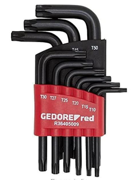 JOGO DE CHAVES L TORX 9 PEÇAS R36405009  T 10 A T 50 T 10 A T 50