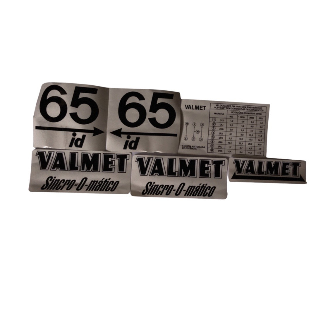 JOGO DECALQUE VALMET 65ID TM 65ID - 152970