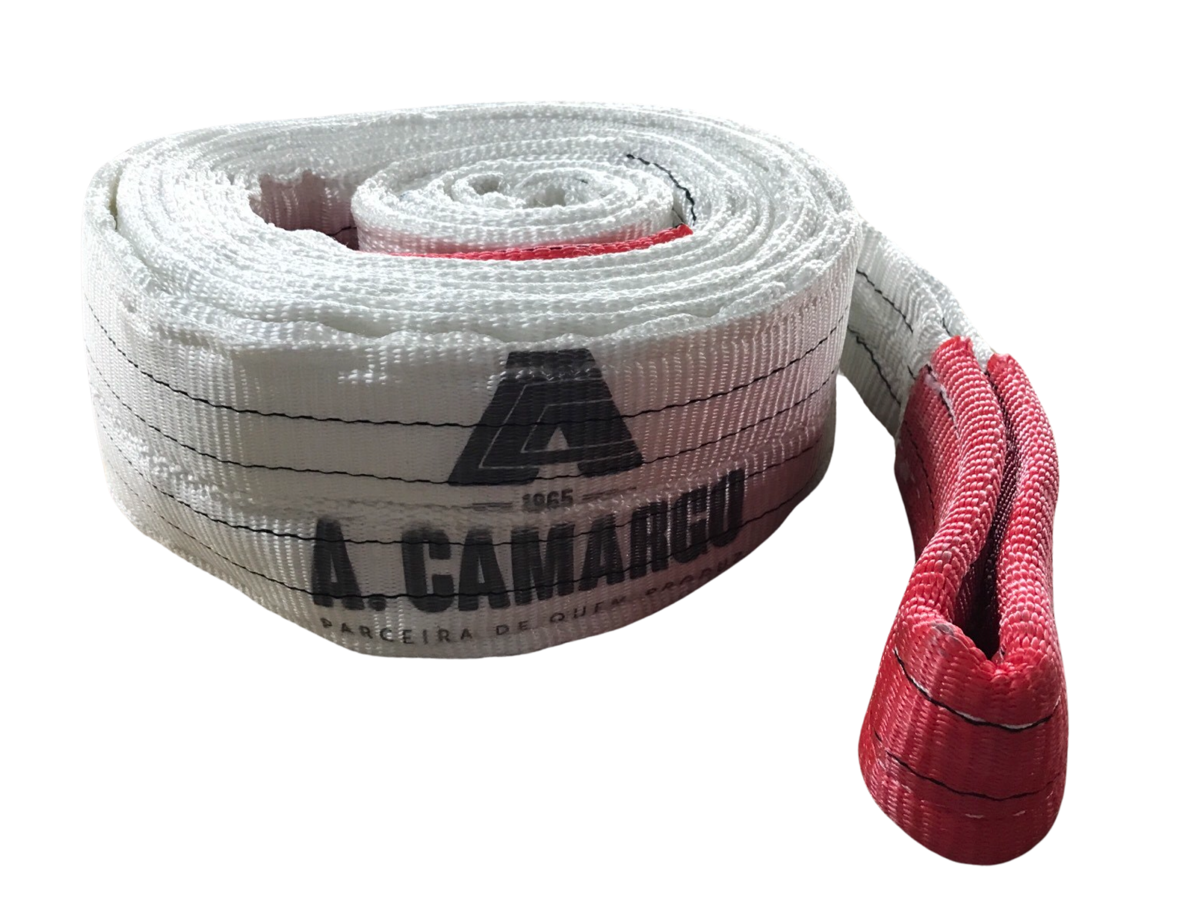 CINTA DE ELEVAÇÃO SLING PLANA 5,6 TON X 6 MTS, 120MM, BRANCA, CAMADA DUPLA, FS 51