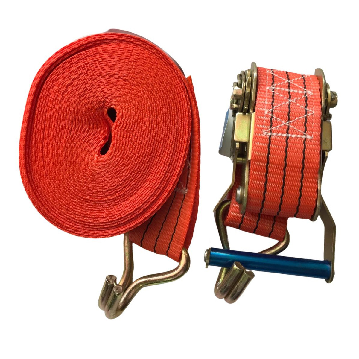 CONJUNTO DE AMARRACAO 3 TON X 9 MTS, 50MM, LARANJA, TERMINAL GANCHO J 50MM X 9MTS X 3T