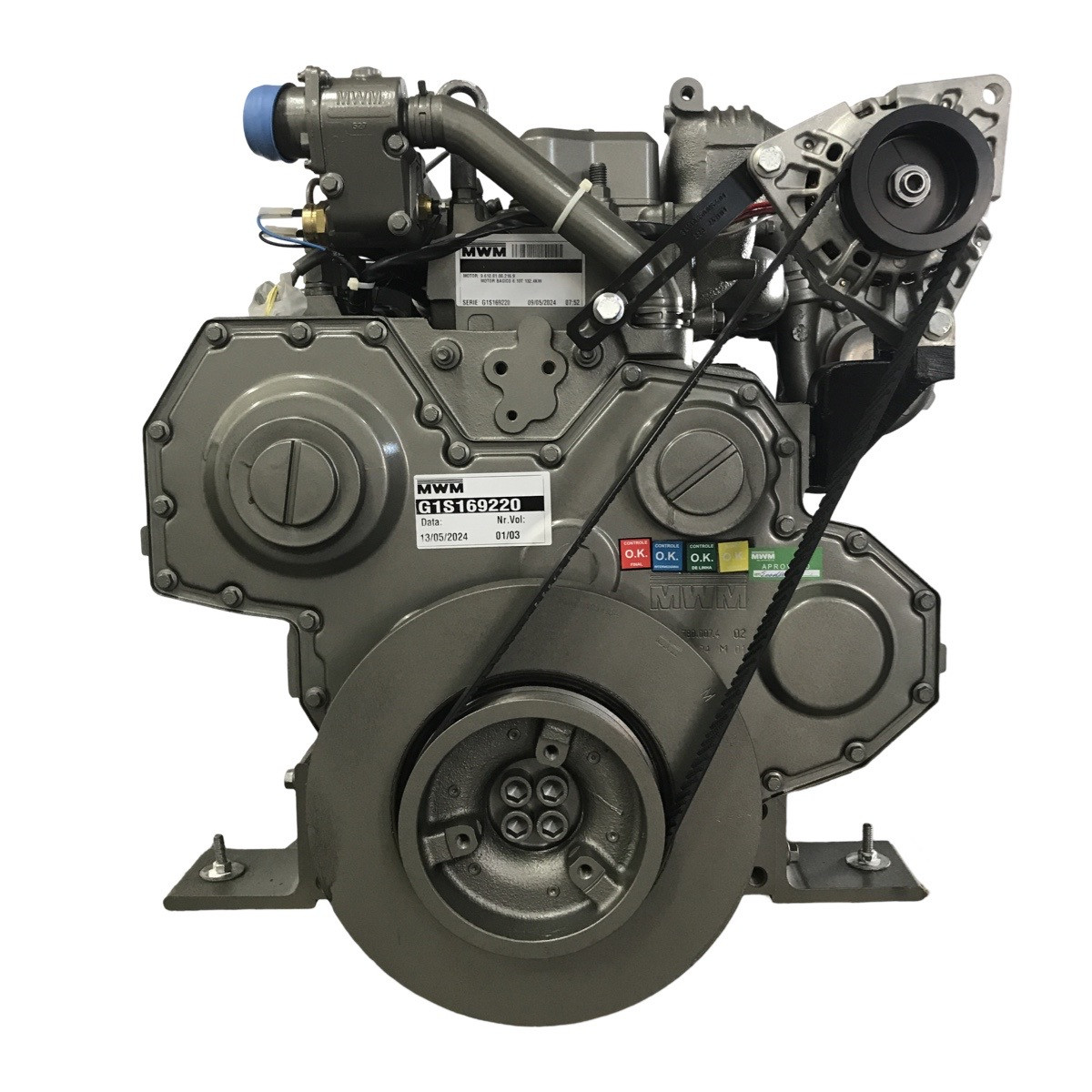 MOTOR COMPLETO 6.10 T 180 CV A 1800 RPM - MWM
