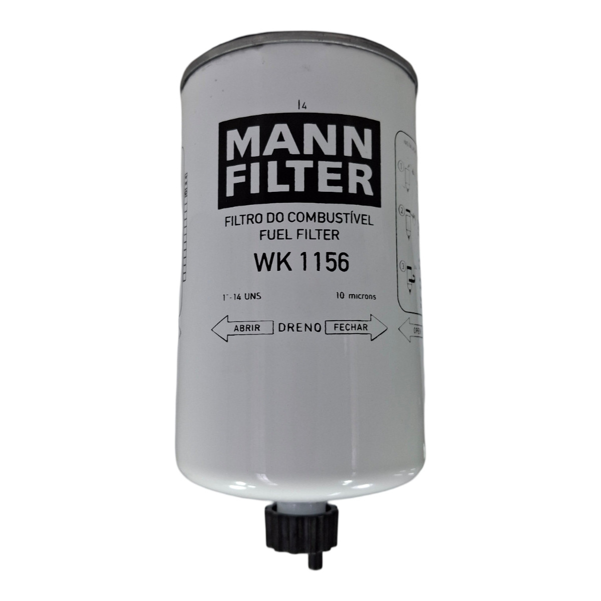 FILTRO COMBUSTIVEL SEPARADOR BLINDADO COM DRENO WK1156