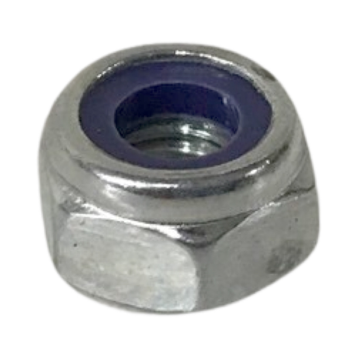 PORCA AUTO TRAVANTE (CH.10) ZINCADA BRANCA POAT-M6 X 1,00