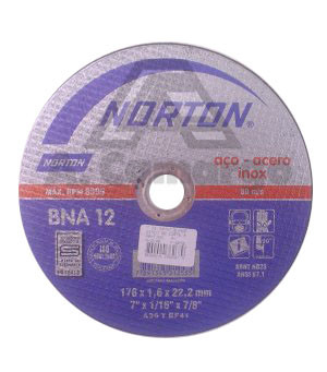DISCO DE CORTE EXTRAFINO  NORTON 7  X 1/16 X 7/8