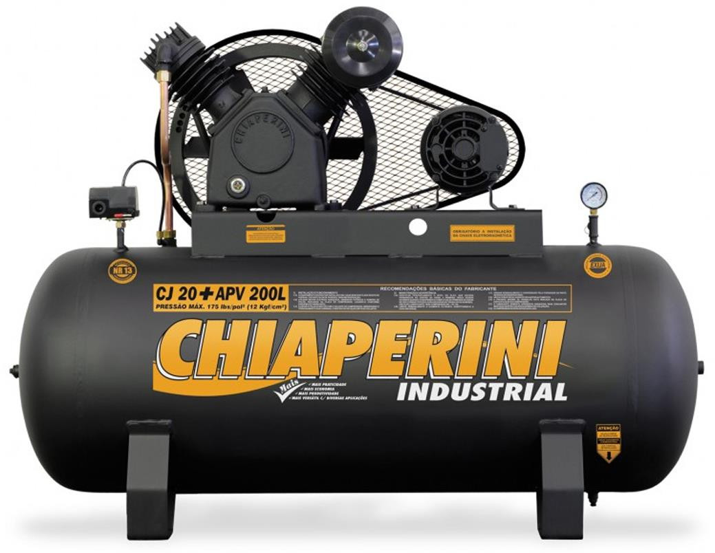 COMPRESSOR CHIAPERINI-C-MOTOR 5HP.TRIF. APV-20/200C/M.TF (00688) APV-20/200C/M.TF