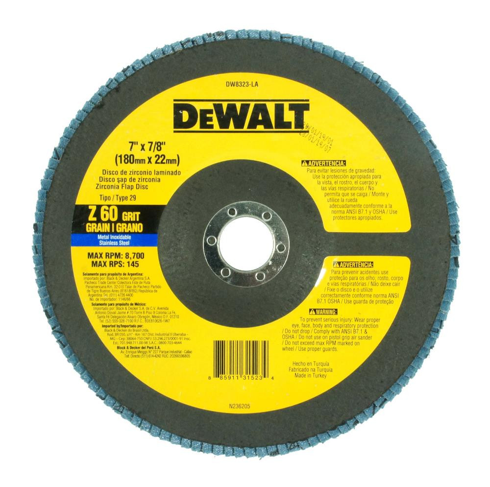 DISCO FLAP 7 X 7/8 - GR 60 DW8323 LA 7 X 7/8 - GR 60