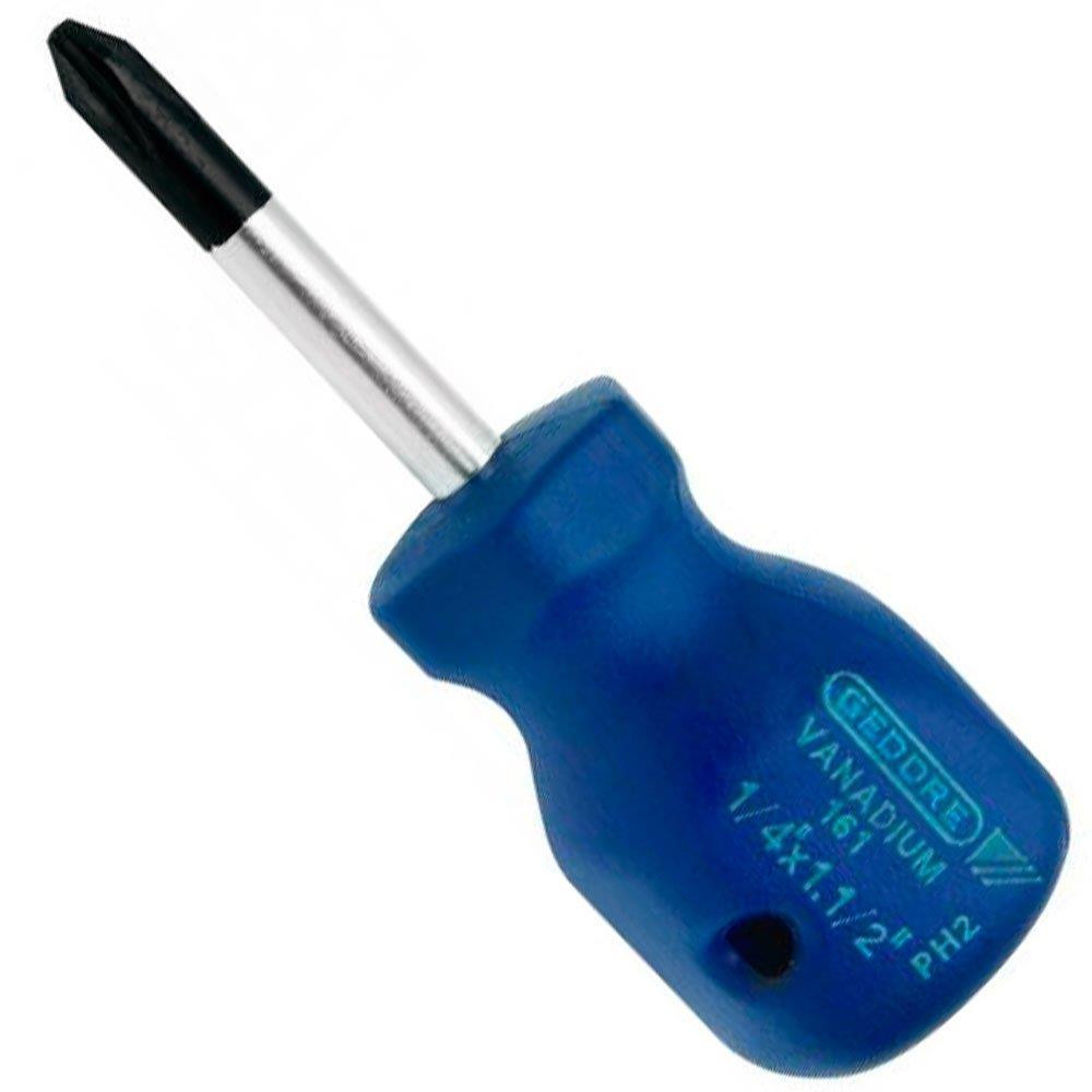 CHAVE DE FENDA CRUZADA TOCO 161 - 1/4 X 1.1/2'' PH2  036.420 1/4 x 1.1/2