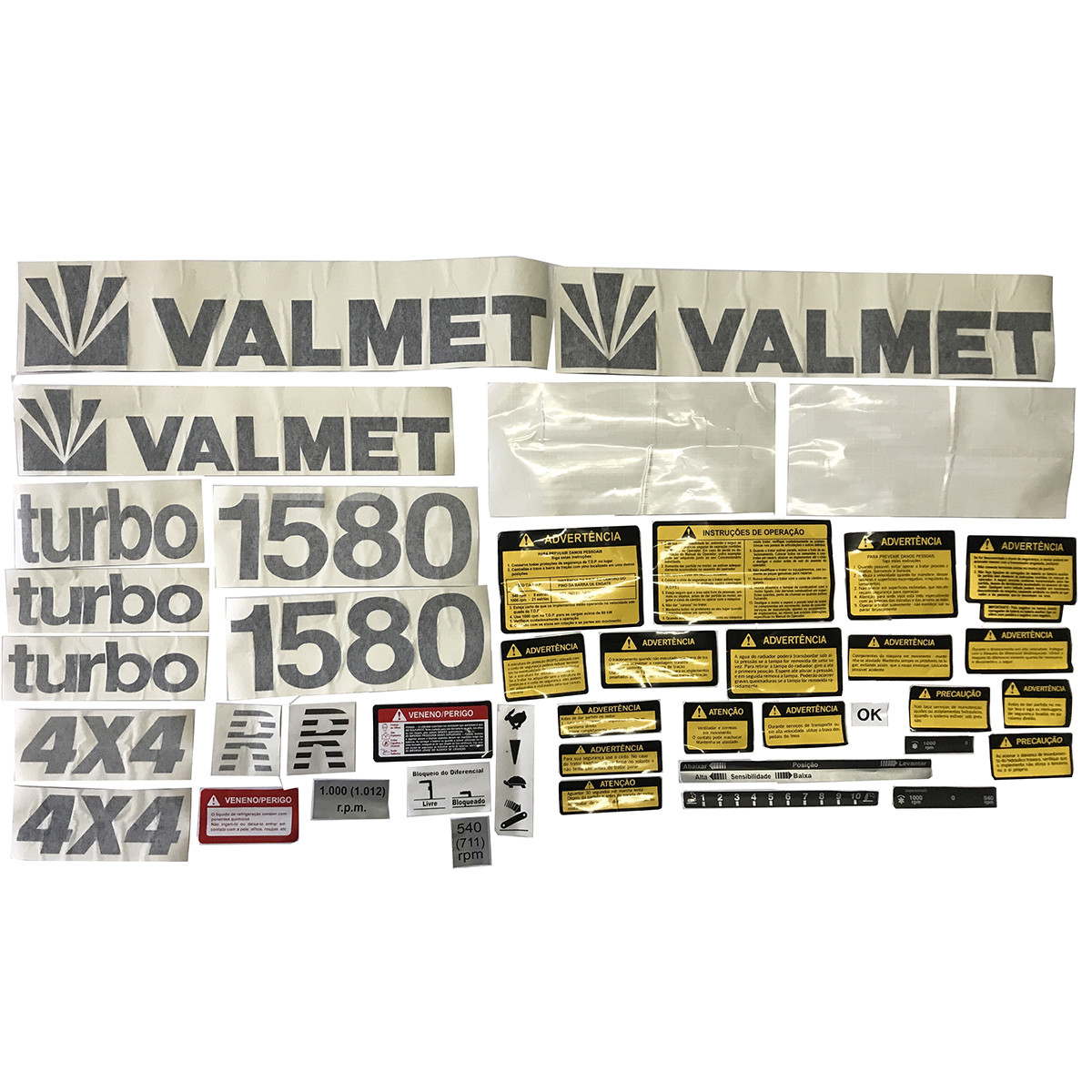 JOGO DECALQUE - VALMET 1580 R - 80795300 TM 1580 R