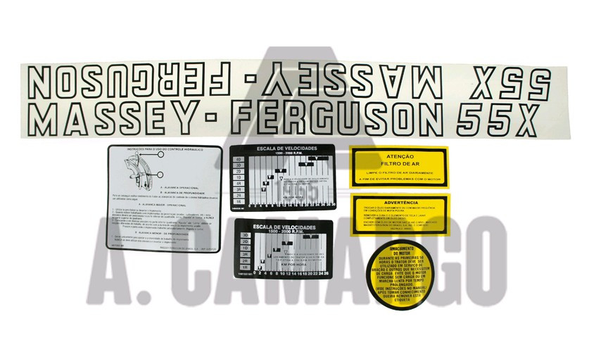 JOGO DECALQUE 55x 2730827 JD 55 X JL