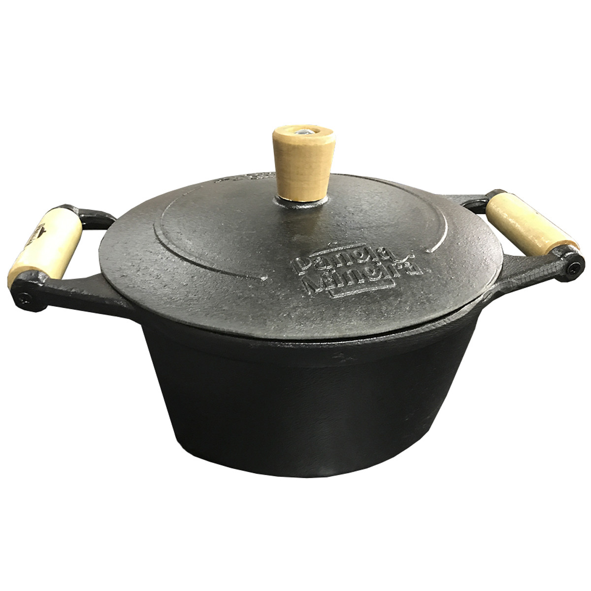 CAÇAROLA TRADIÇÃO ALÇA DE MADEIRA E TAMPA DE FERRO 17X22CM 3L CAÇAROLA/233