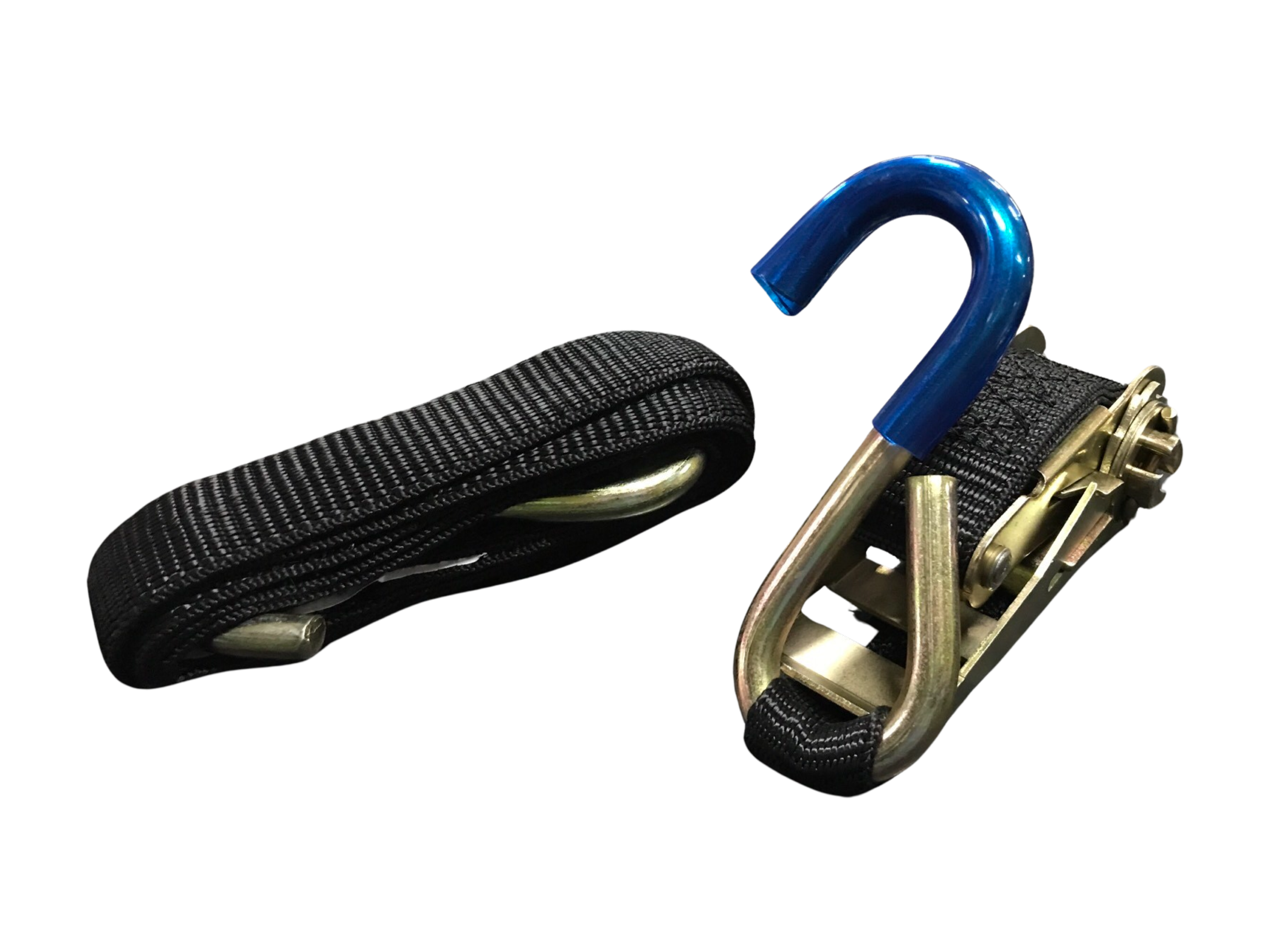 KIT MOTO 25MM COM CATRACA COMPRIMENTO 1,7 MTS PRETO 800 KG GANCHO S NAS EXTREMIDADES