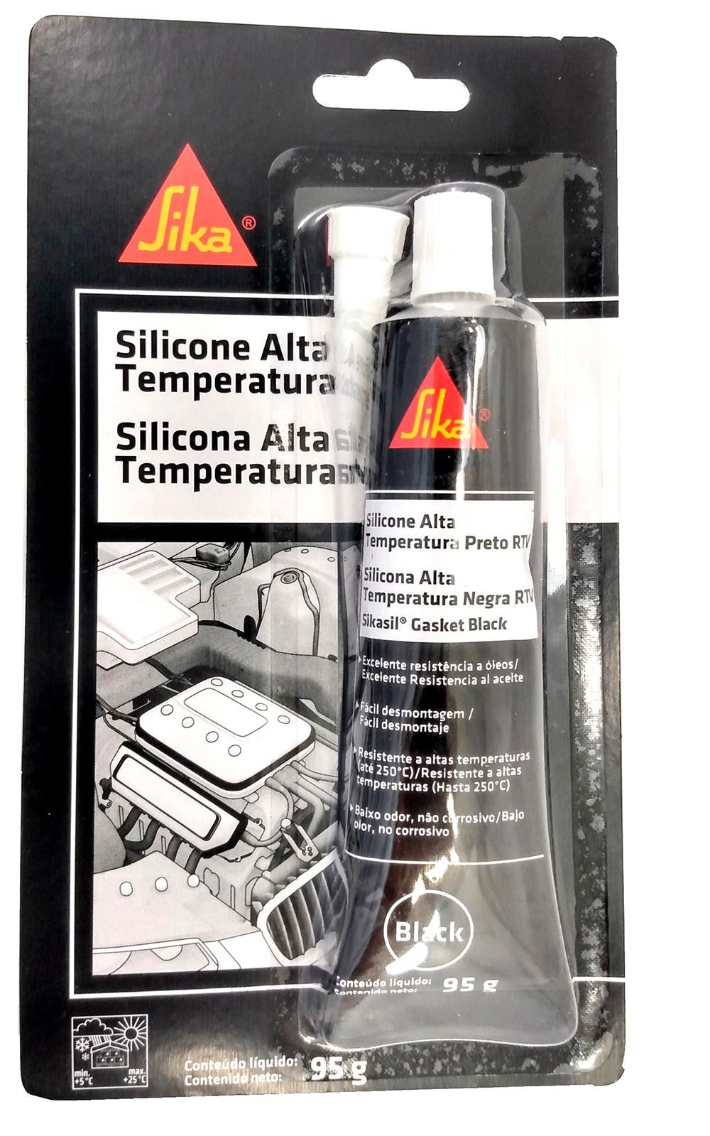 SILICONE BLACK 95G (BASE OXIMICA) BLACK - SIKA