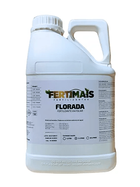 Fetilizante Foliar FLORADA  com Nitrogênio + Cálcio + Magnésio + Boro  + Enxofre 5L