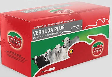 VERRUGA PLUS Homeopático - Tratamento de Verrugas ou Figueiras em Bovinos 2Kg