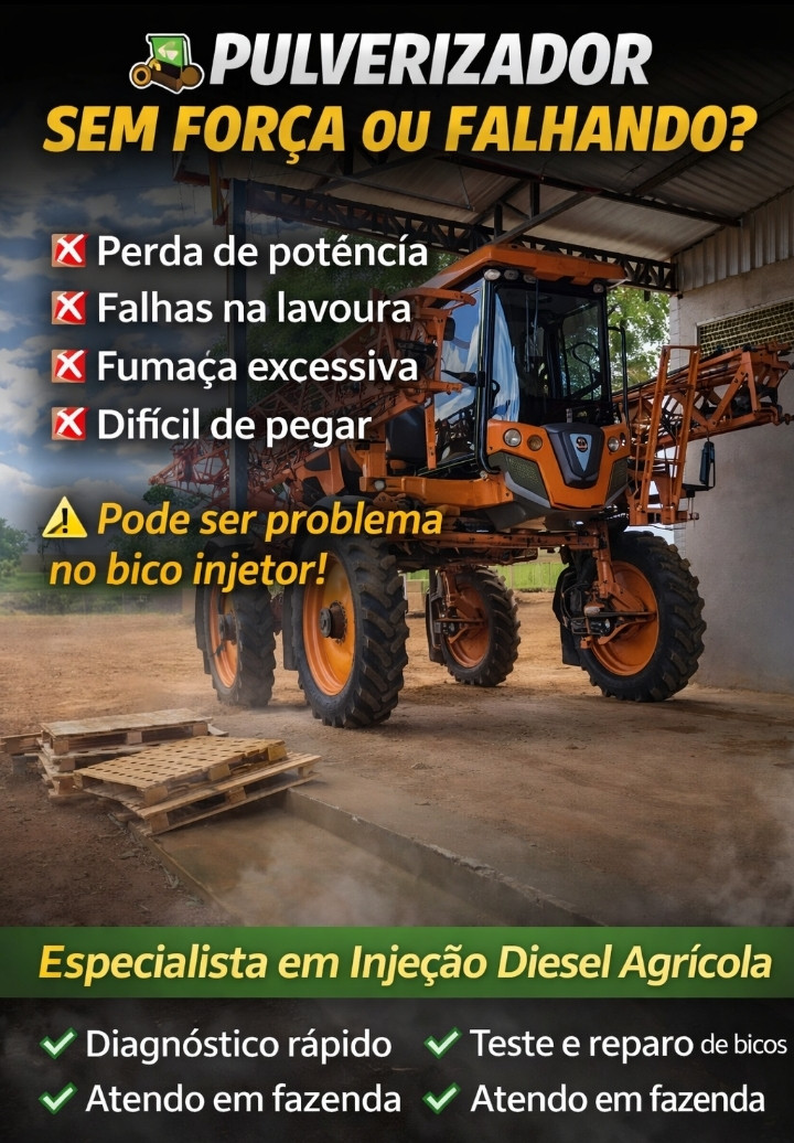 TecDiagnóstico e reparo em injeção diesel agrícola