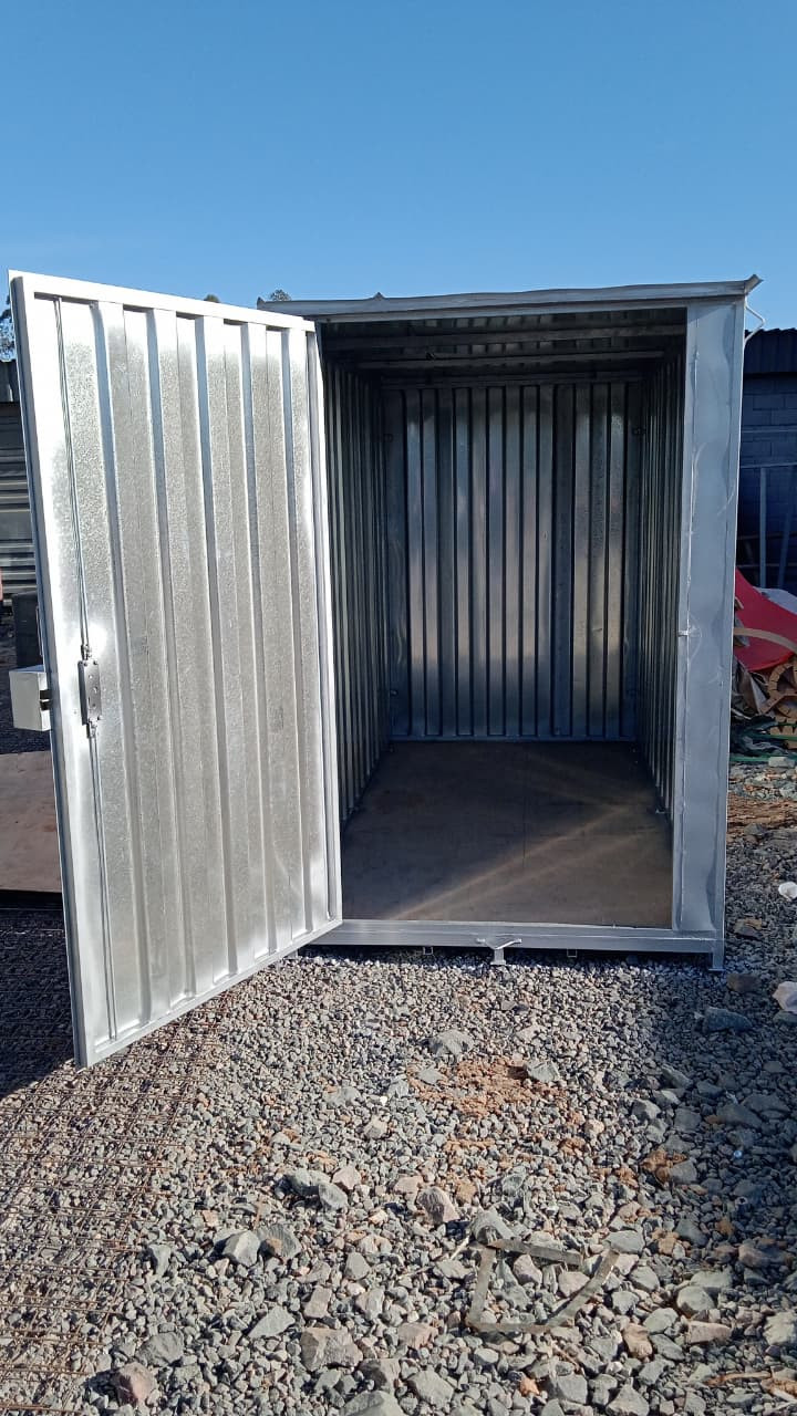 Container almoxarifado sem pintura 100% aço galvanizado